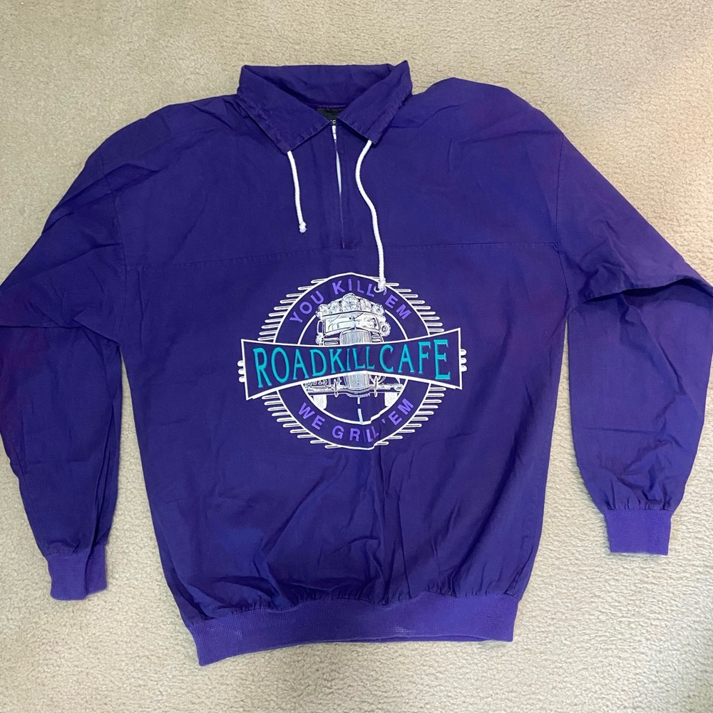 Vintage Roadkill Cafe 1/4 zip